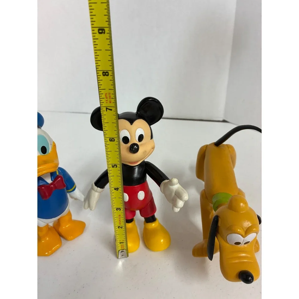 Disney Mickey Mouse Donald Duck Pluto Articulated Action Figure Toy Set 3pc